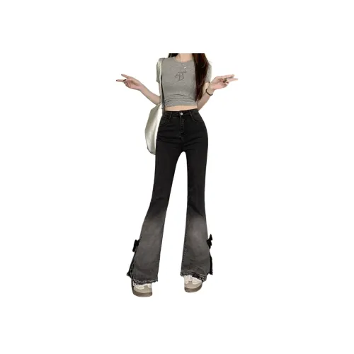 PLUSONEONE+ Черный ремень, женские джинсы