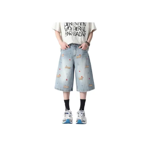 UNDERTIDES Blue Unisex Jeans UNDERTIDES Синий Унисекс Джинсы