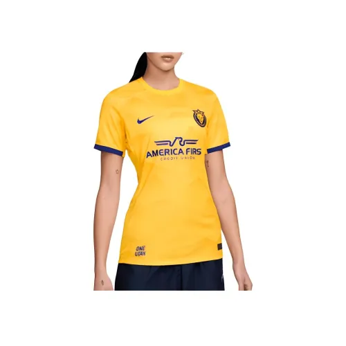 nike Utah Royals 2024 Stadium Primary Футбол Джерси Женские Желтый
