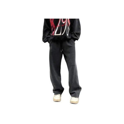 MORii Выцветший Черный Унисекс Повседневные Штаны