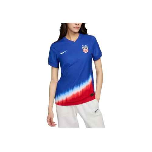nike USA Soccer Team Olympic Series Dri FIT ADV Футбол Аутентичный Футбол Джерси Женские Old Королевский