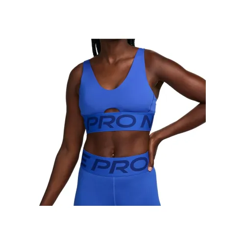 Nike Pro INDY Plunge Спортивное белье Женское Синий