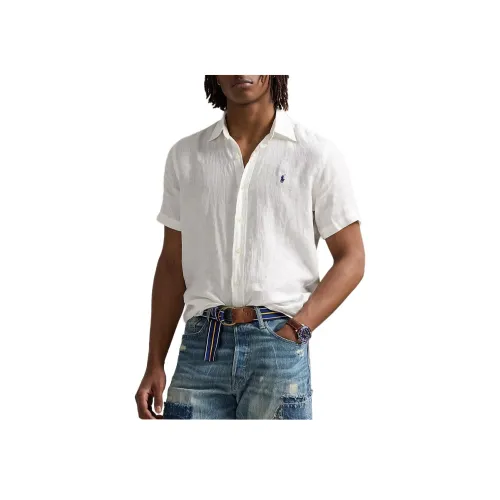 Polo Ralph Lauren Белые Мужские Рубашки