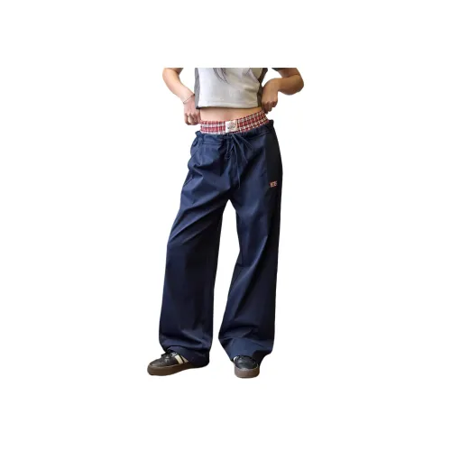 MUCCHIC Темно-синие Женские Брюки карго