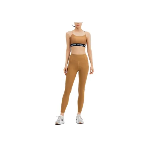DECATHLON Цвет желтого гардении Женское спортивное белье