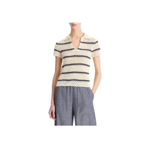 VINCE Серый Белый Женское Поло