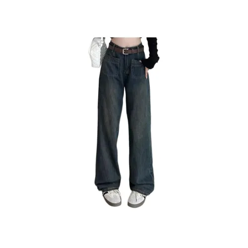 KULAIYA Бетонно-серый Женские Джинсы