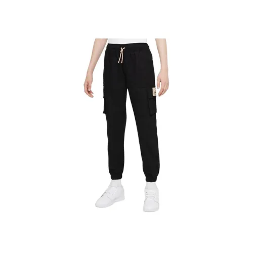 Джордан Черный Kids Карго Брюки