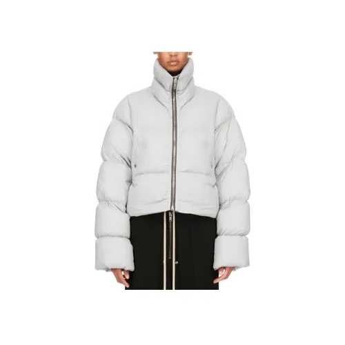 RICK OWENS Светло-синий Женские Пуховики