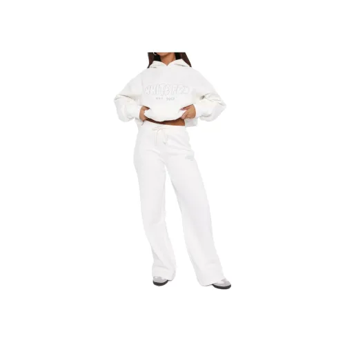 WHITE FOX Широкие брюки тренировочные штаны вязаные тренировочные штаны женские