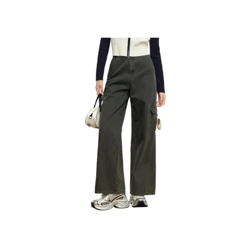 ZIHAN Джинсы Женские Зеленые Деним