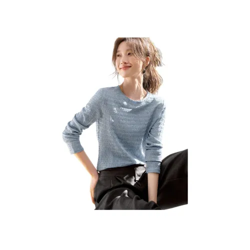 MOHANYIMEI Синий Женские T-рубашки