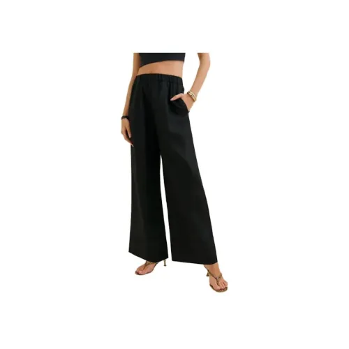 REFORMATION Fernando Linen Wide Leg Pants Casual Pants Women's