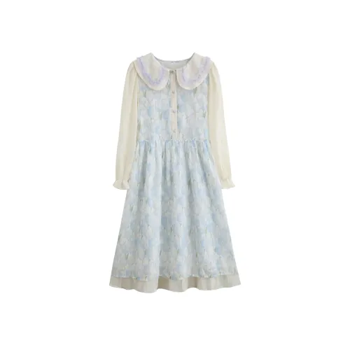 JOSR Длинное платье с длинными рукавами женское