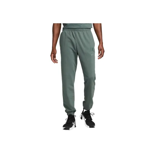 nike Swoosh Мужской Dri Fit Флис Фитнес Joggers Вязаные Тренировочные брюки Мужской Зеленый