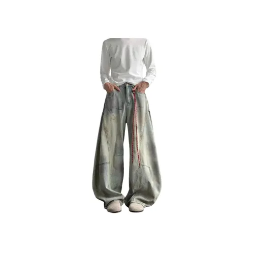 KAIZZGAO Синий Мужской Джинсы