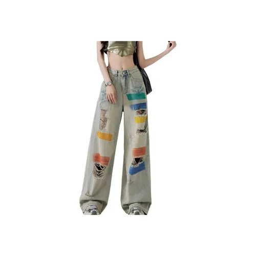 INNI Scrap Синие Женские Джинсы