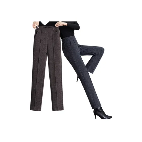 Cypress House Повседневные брюки Женские Черный Серый Полосы