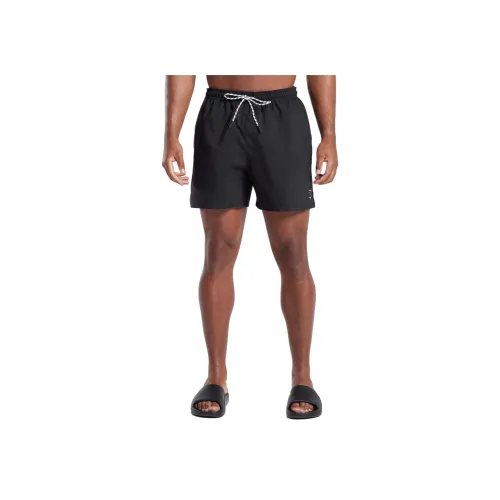 GYMSHARK 5' Плавательные шорты для плавания мужские черные