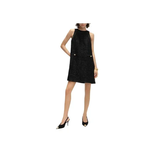Karl Lagerfeld SS24 Sleeveless Dress Women's Black Карл Лагерфельд SS24 Без рукавов Платье Женское Черное