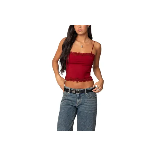Edikted Cruella Кружевная отделка Майка Топ на бретелях Женские
