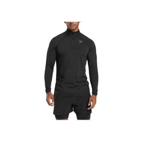 GYMSHARK Черные Мужские T-рубашки