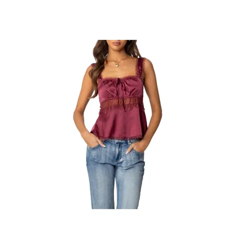 Edikted Женские майки бордового цвета