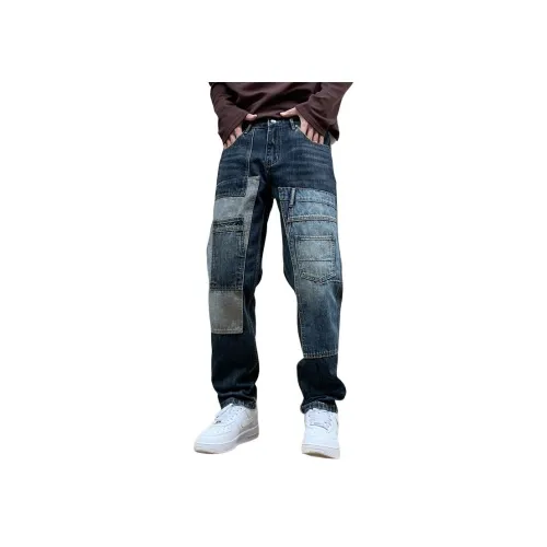 FAIRWHALE Blue Unisex Jeans