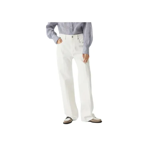 Brunello Cucinelli Белые Женские Джинсы