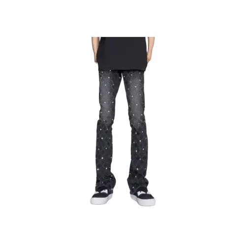 IJRJ Черный! Унисекс Джинсы