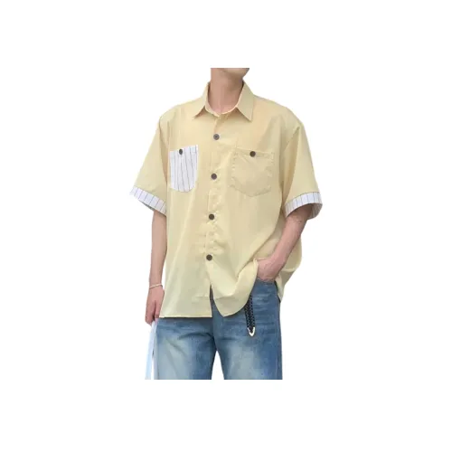 GANGZAI Короткий рукав рубашка унисекс