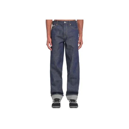 GUCCI Темно-синий Мужские Джинсы