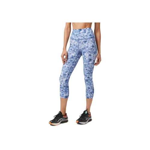 lululemon RUN с The Waves Спортивные брюки Женские Синий Принт Смешанный цвет