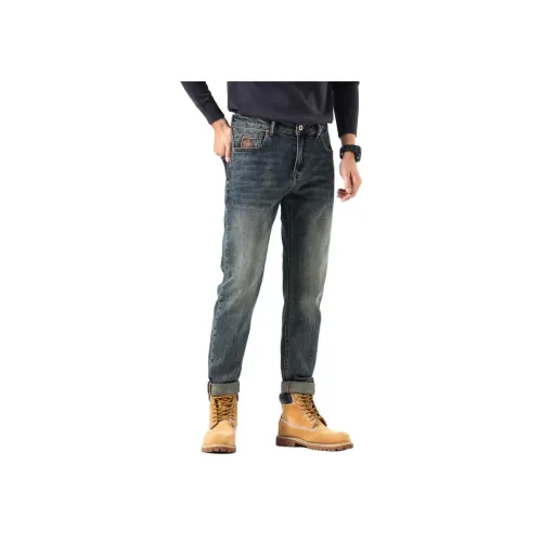 ZENGZHI Джинсы Облегающий крой Прямой крой Унисекс