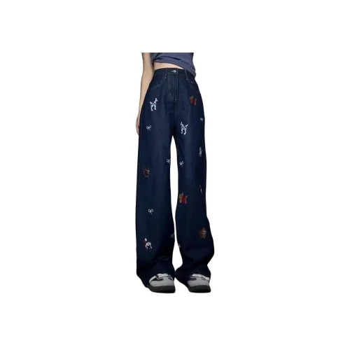 YEARNED Blue Women's Jeans YEARNED Синий Женские Джинсы