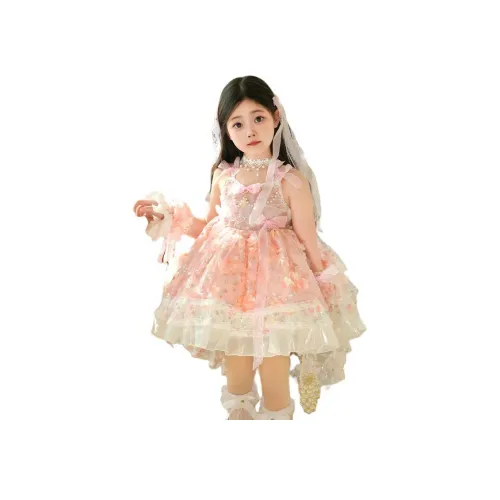 Jiao Ni Платье Розовое для детей 3-7 лет