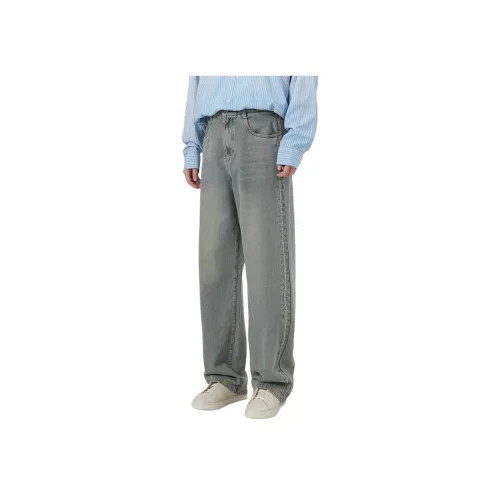 ERBAXIANSHENG Синие унисекс джинсы