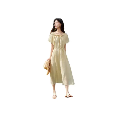 Like The Age Of Water Короткий рукав Платье Женское