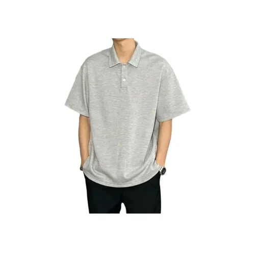 GANGZAI Вересковый серый Унисекс Поло