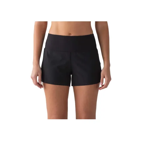 Lululemon Гладкие спортивные шорты Stride женские черные