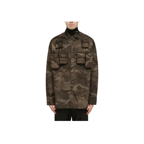 PRADA Куртки и Пальто Мужской Коричневый