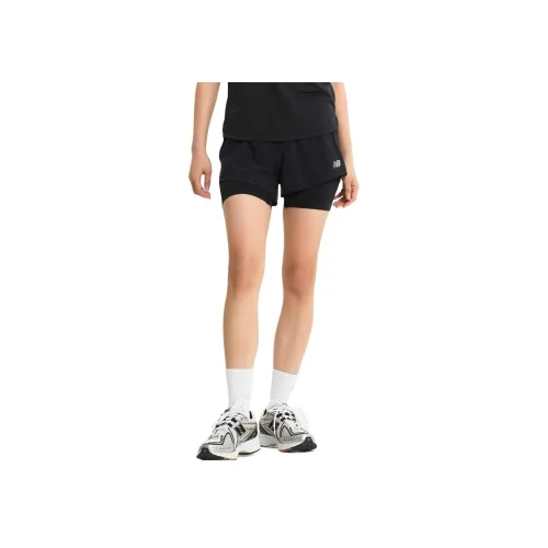 New Balance Черные Женские Спортивные Шорты
