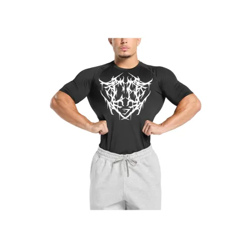 GYMSHARK Черные Мужские T-рубашки