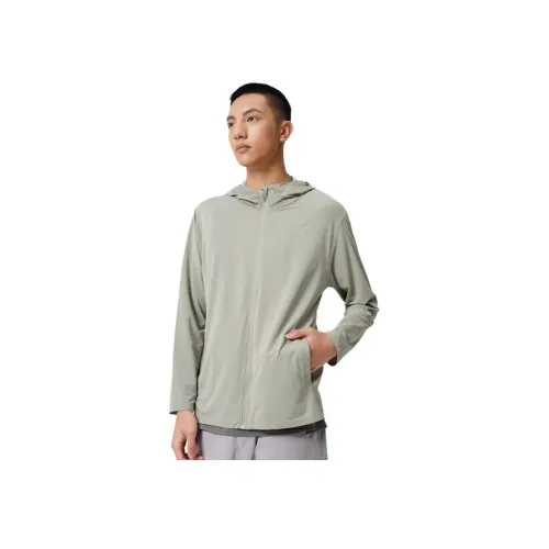DECATHLON Оливково-зеленый Мужская одежда для защиты от солнца