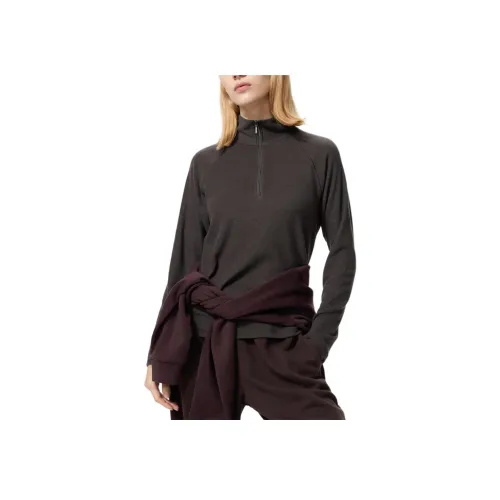 UNIQLO Коричневый Черный Женский Свитшот