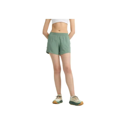 New Balance NB RC SHORT 5 Зеленые Женские Спортивные Шорты