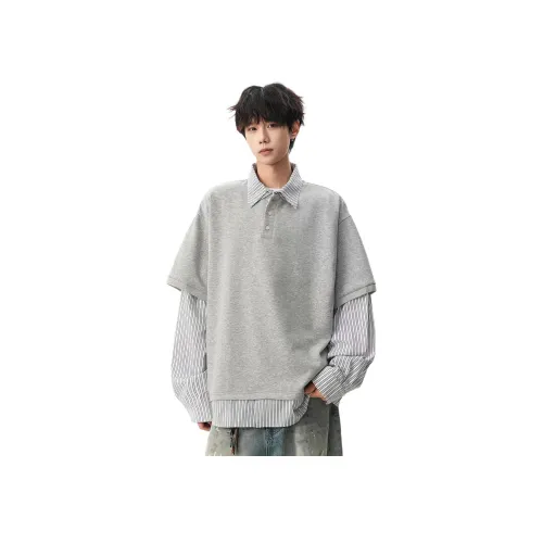 REBIRTHRABBIT Серый Мужской Свитшот