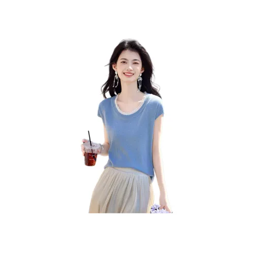 Still quiet Синий Женский Трикотаж