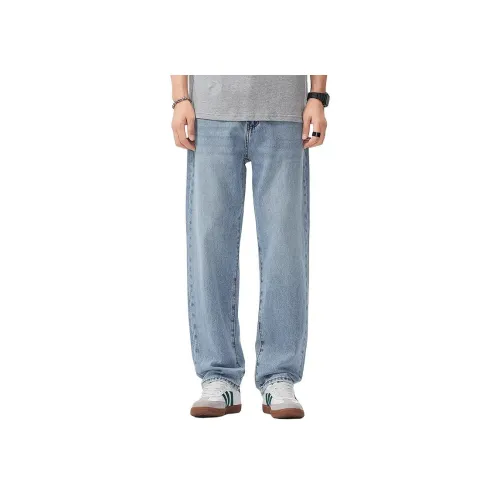 IZZUE Светло-синие Унисекс Джинсы