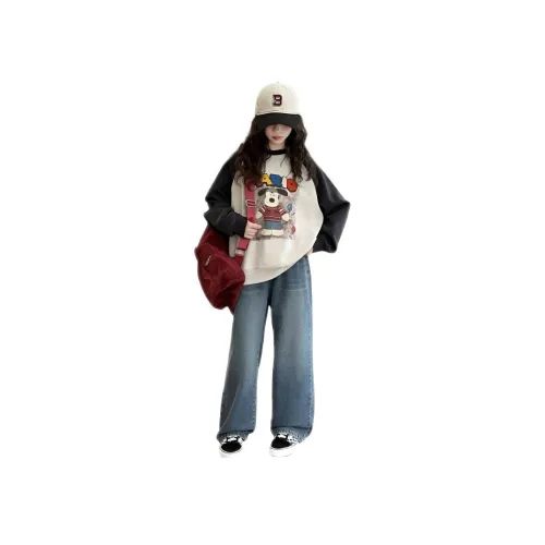 Than than me Изображение Цвет Топ+Джинсы Школьный возраст Повседневная Спортивная одежда